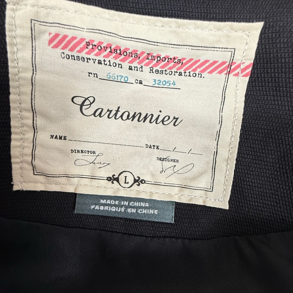 Cartonnier x Anthropologie Jay Full Zip Dolman Cape Jacket size large - Picture 11 of 12
